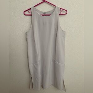 Lululemon Sleeveless Light Gray/Cream Dress - Size 6